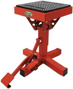 img 1 attached to 🏍️ Enhance Your Motorsport Experience with the Motorsport Products 92-4013 Red P12 Adjustable Lift Stand
