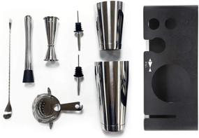 img 2 attached to SKYFISH Cocktail Set - 8-Piece Stainless Steel Bartender Kit