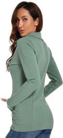 img 1 attached to 🧥 AmélieBoutik Women's Collar Pockets Long Sleeve Casual Zip Jacket: Stylish and Functional Outerwear for Every Occasion