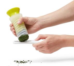 img 1 attached to 🌿 Keep your herbs fresh with Chef'n Herbsicle Frozen Herb Keeper + Grater - 2.5 inches, Green