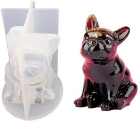 img 4 attached to 🐶 Versatile 3D French Bulldog Soap Mold: Perfect for Cake Decorating, Candle Making, Resin Jewelry DIY, and more!