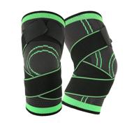 🏋️ knee brace, knee sleeve for meniscus tear prevention and arthritis pain relief during indoor and outdoor sports - compression with removable strap, unisex design logo