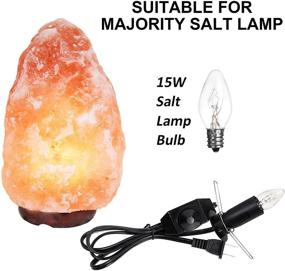 img 3 attached to 🌟 Enhance Your Salt Lamp Experience with OHLGT Replacement Cord and Halogen Bulbs: Dimmer Switch & Fixed Butterfly Clip Included!