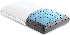 img 4 attached to 🌬️ MALOUF CarbonCool LT Plus OMNIPHASE Memory Foam Pillow with Carbon - Queen Size