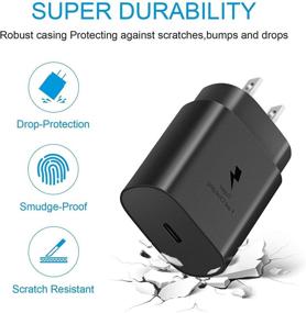 img 3 attached to 🔌 Novobit USB-C Fast Wall Charger for Samsung Galaxy S21/S21+/S21 Ultra/S20/S20+/S20 Ultra/Note 20/Note 20 Ultra/Note 10/Note10+ - Samsung Fast Charger