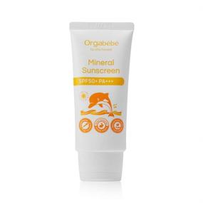 img 4 attached to 🌞 [ORGABEBE] Mineral Sunscreen SPF 50+ PA+++, Tear-Free, Sweat & Water-Resistant Sunscreen for Sensitive Skin, EWG Green Certified (1.76 Fl. Oz)