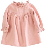 cute and comfortable girls long sleeve shirt dress for casual and party wear (sizes 1-7 years) logo