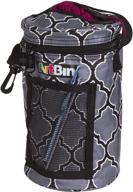 👜 artbin mini yarn drum, portable knitting & crochet storage, poly canvas tote bag, gray print, grey logo