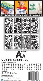 img 2 attached to 🔠 The Peel People 252 PCS Black Sparkle Peel and Stick Letters & Numbers, 1" and 2" - Enhanced SEO