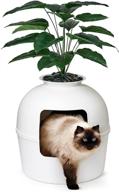 🐾 bundle & bliss secret litter box - concealed enclosure with odor control, faux plant and real stones - ideal for large cats logo