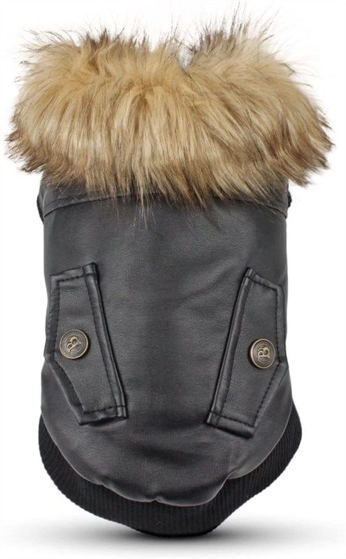 lesypet leather waterproof winter jacket 로고
