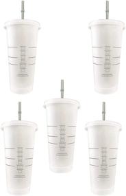 img 3 attached to 🌟 Frosted Reusable Starbuck Pack Bundle