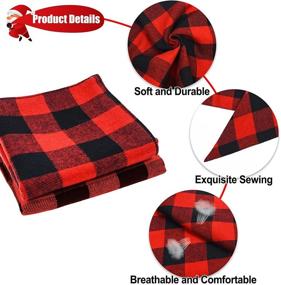 img 1 attached to 🐾 Malier 2-Pack Dog Bandana Christmas Classic Plaid: Cute Pet Costume Accessories for Dogs Cats