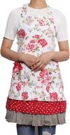 retro vintage cooking aprons for women – stylish plus size aprons with pockets in pink логотип