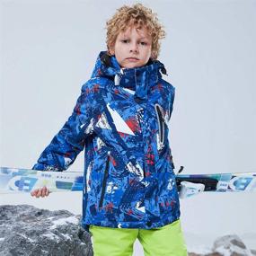 img 2 attached to 🧥 Waterproof Windproof Jacket Pants: Vibrant Boys' Clothing Collection at Jackets & Coats