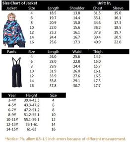 img 1 attached to 🧥 Waterproof Windproof Jacket Pants: Vibrant Boys' Clothing Collection at Jackets & Coats