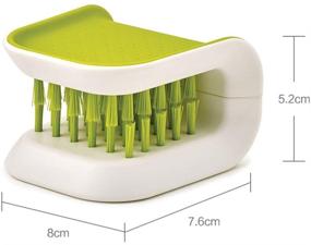 img 3 attached to Efficient Blade Brush: All-in-One Knife, Chopsticks, Fork & Cutlery Cleaner Utensil Bristle Scrubber with Double Sided Spoon & Knives Washing Brush