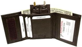 img 2 attached to Bikers Rustic Trifold Wallet Texture Men's Accessories