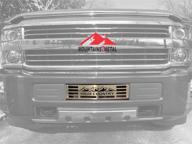 🏔️ mountains2metal high country edition stainless steel grille insert compatible with 2015-2019 chevy silverado 2500 3500 hd m2m #400-130-3 logo
