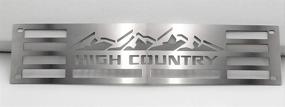 img 1 attached to 🏔️ Mountains2Metal HIGH Country Edition Stainless Steel Grille Insert Compatible with 2015-2019 Chevy Silverado 2500 3500 HD M2M #400-130-3