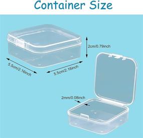 img 3 attached to Versatile 24-Pack Clear Plastic Storage Containers for Jewelry, Crafts, Pills & More!