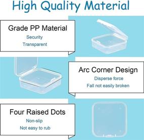 img 1 attached to Versatile 24-Pack Clear Plastic Storage Containers for Jewelry, Crafts, Pills & More!