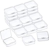 versatile 24-pack clear plastic storage containers for jewelry, crafts, pills & more! logo