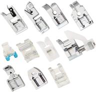 🧵 11-piece presser foot set for low shank sewing machines - joyisen with plastic case, compatible with brother, singer, janome, toyota logo