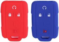 🔑 enhance your chevrolet & gmc remote with 2pcs xuhang silicone key fob skin - protect your key in style! logo