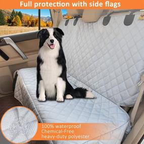 img 1 attached to 🐶 Bark Lover Bench Dog Car Seat Cover - Waterproof, Heavy-Duty, Nonslip - Ideal for Dogs, Kids, Cars, Trucks & SUVs