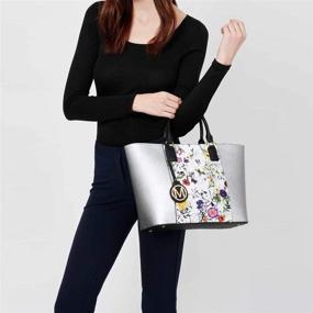 img 3 attached to 👜 Women's Pink and White Handbags & Wallets - Tone Your Style