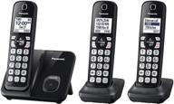 📞 renewed panasonic kx-tgd513b cordless phone with call block - expandable - 3 handsets logo