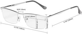 img 1 attached to 👓 Eyekepper Half-Rim Computer Readers Reading Glasses with High-Quality Spring Hinges