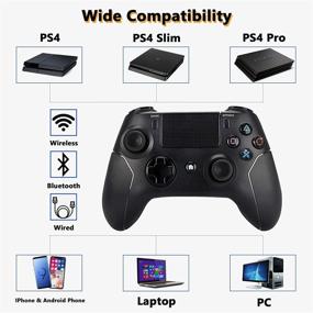 img 3 attached to Controller Wireless Controllers Playstation Vibration 4 Microconsoles