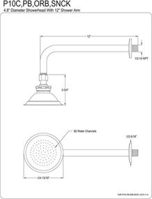 img 1 attached to Душевая головка Victorian Kingston Brass P10PBCK