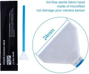 img 2 attached to 📸 DDR-24 DSLR/SLR Sensor Cleaning Kit: 20 Type 3 Swabs for Full Frame CCD/CMOS Sensors (24mm Wide)