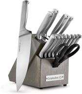 optimized for seo: calphalon classic 🔪 self-sharpening stainless steel 15-piece knife block set logo