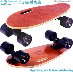 img 3 attached to 🛹 40-Inch Downhill Longboard Skateboard - 7 Ply Canadian Maple Deck, Complete Cruiser for Free-Style Riding