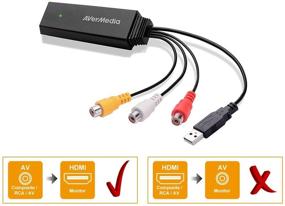 img 1 attached to Transform Your Analog Devices: AVerMedia ET111 Video Adapter Converts Composite/RCA/AV to HDMI Output