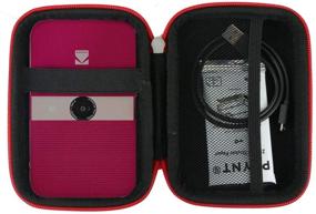 img 3 attached to Khanka Hard Travel Case Replacement For Kodak Smile Instant Print Digital Camera (Red)