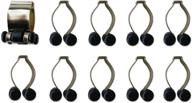 🎱 iszy billiards pool cue billiard stick rack clip with elegant brass finish (pack of 10) логотип