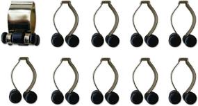 img 1 attached to 🎱 Iszy Billiards Pool Cue Billiard Stick Rack Clip with Elegant Brass Finish (Pack of 10)