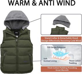 img 1 attached to ZSHOW Windproof Winter Padded Puffer Boys' Clothing for Jackets & Coats