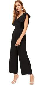 img 3 attached to 👗 Stylish MAKEMECHIC Sleeveless Jumpsuits Rompers for Women - Black, Clothing, and Overalls, Must-Have Fashion Piece