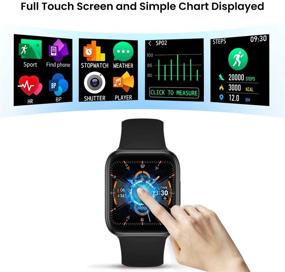 img 3 attached to CatShin Smart Watch - Fitness Tracker For Women Men Compatible Android IOS Phone