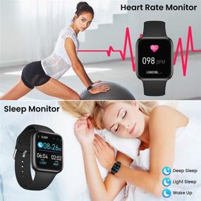 img 2 attached to CatShin Smart Watch - Fitness Tracker For Women Men Compatible Android IOS Phone