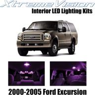 xtremevision interior led for ford excursion 2000-2005 (12 pieces) pink interior led kit installation tool logo