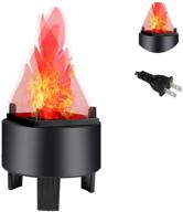 🔥 globalstore 3d led fake fire flame lamp: realistic flickering flame effect for halloween/christmas party decorations, home, bar, stage - electric campfire simulation light, holiday supplies (110v) логотип