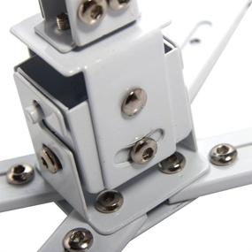 img 1 attached to 📽️ Universal Extendable Adjustable Tilt White Ceiling Mount Bracket for DLP LCD Projectors - Henxlco