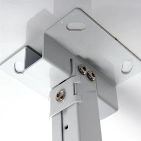 img 3 attached to 📽️ Universal Extendable Adjustable Tilt White Ceiling Mount Bracket for DLP LCD Projectors - Henxlco